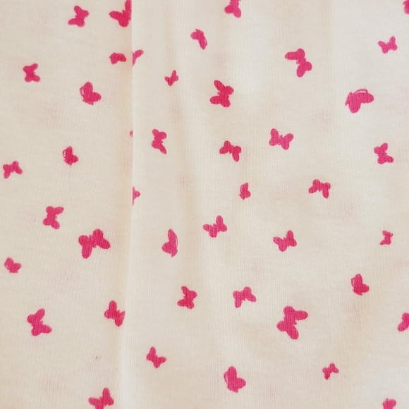 CARTER'S ♡ Precious White w/Pink Butterflies 2pc Onesie Dress w/Pink Sweater NB - Picture 8 of 9